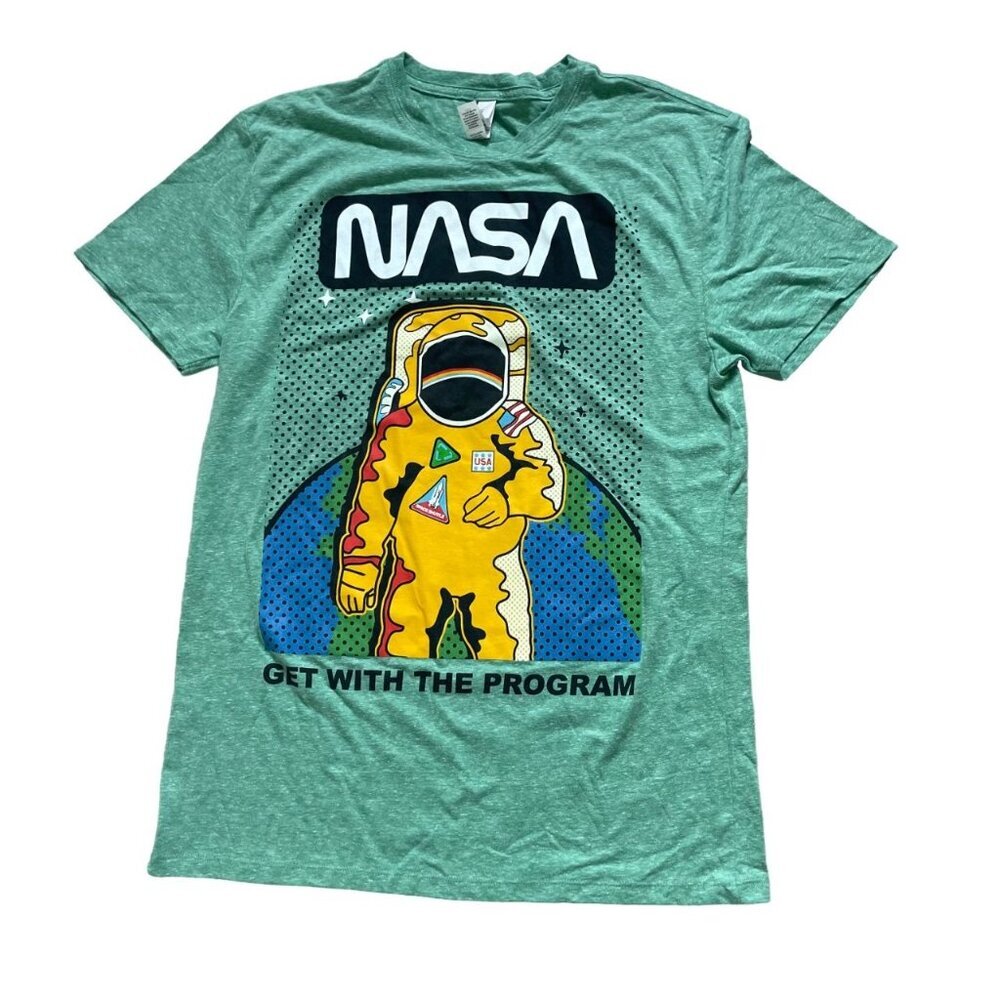 Threadfast Nasa Get With The Program Space T-Shir… - image 1